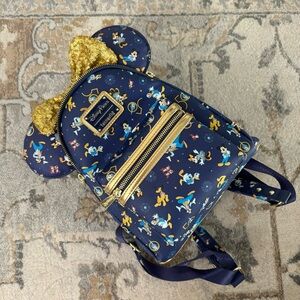 Walt Disney World 50th Anniversary Loungefly Backpack and Minnie Ears